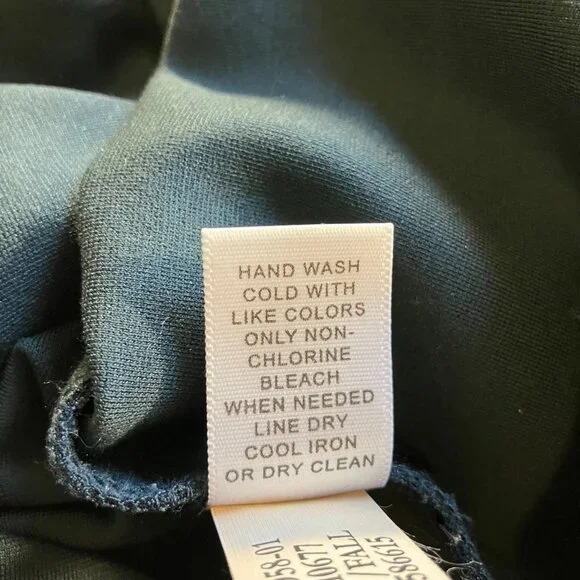 Banana Republic Dark Teal Stretch Sheath Dress with Silk Trim Sz 8 - Picture 6 of 7